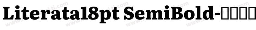 Literata18pt SemiBold字体转换